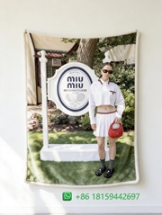 Miumiu Throw Blankets